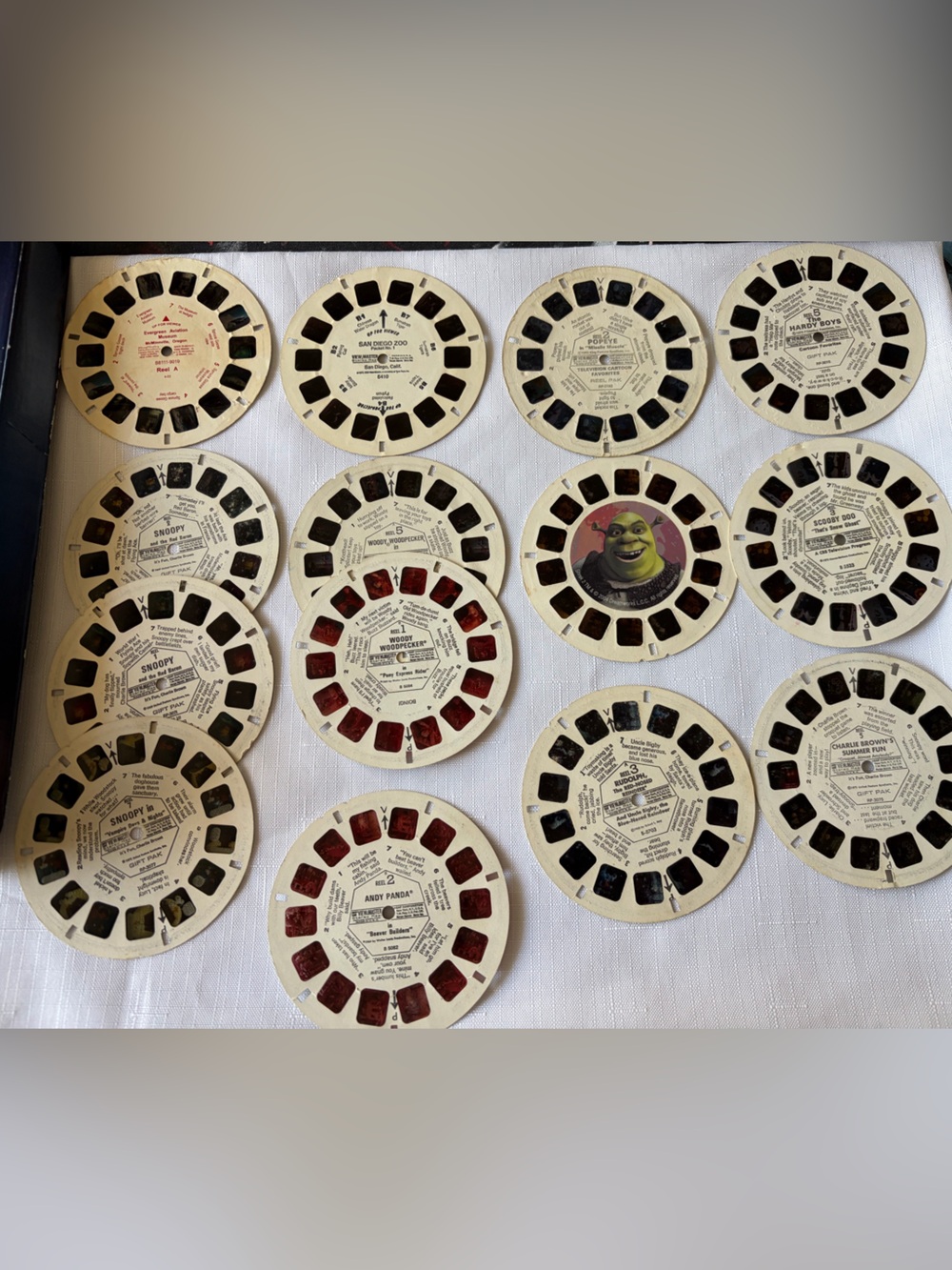 Vintage View-Master Reel Lot - misc Multi Color Slides